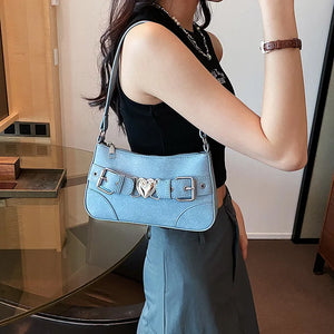 Small PU Leather Shoulder Bags for Women Fashion Crossbody Bag a136