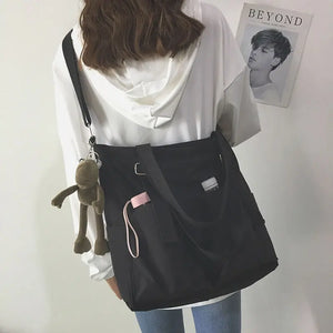 2022 new Women's Bag Shopper Simple Fashion Zipper Handbags Nylon Waterproof  Large Capacity Tote Shoulder Bags For Women