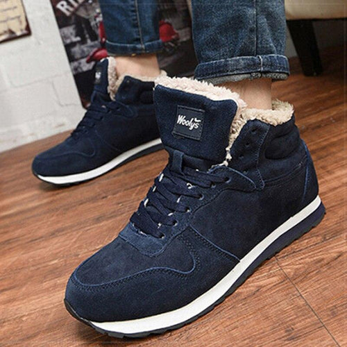 Fashion Men's Winter Boots Ankle Boots Snow Casual Sneakers Shoes - www.eufashionbags.com