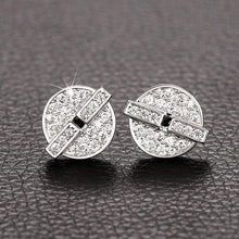 Load image into Gallery viewer, Fashion Round Zirconia Stud Earrings Women Daily Wearable Accessories he18 - www.eufashionbags.com