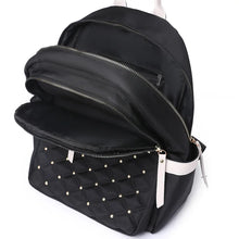 Laden Sie das Bild in den Galerie-Viewer, Fashion Anti-theft Women Rivet Backpacks Nylon Shoulder Bags for Teenager Girls Large School Bag Casual Travel Backpack
