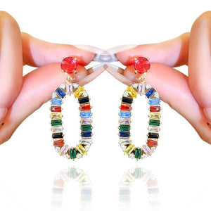 Trendy Colorful Pendant drop Earrings Women Chic jewelry he12 - www.eufashionbags.com