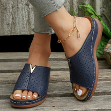 Cargar imagen en el visor de la galería, Summer Women Wedge Sandals Premium Orthopedic Open Toe Sandals Vintage Anti-slip Leather Casual Female Platform Retro Shoes