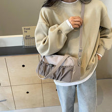 Laden Sie das Bild in den Galerie-Viewer, Small Cloth Shoulder Bags for Women 2024 Fashion Lady Travel Handbag Female Travel Shopper Shopping Tote Bag