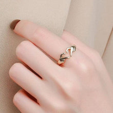 Load image into Gallery viewer, Trendy Heart Finger Ring Women Daily Wear Accessories hr05 - www.eufashionbags.com