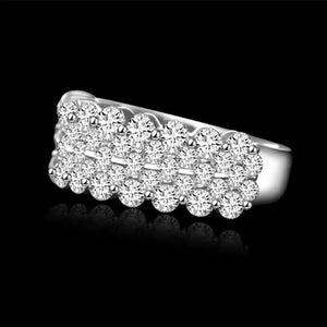 Luxury Round Aesthetic Eternity Band Ring For Women Valentine's Day gift n01