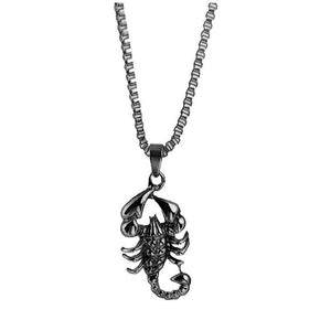 Fashion Scorpion Pendant Necklace Women/Men Metallic Style Jewelry hn07 - www.eufashionbags.com
