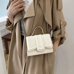 Fashion Alligator Pattern Shoulder Bag Small Square Bags for Women q379