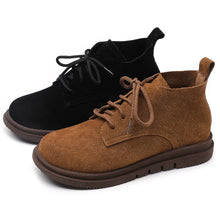 Laden Sie das Bild in den Galerie-Viewer, Women Shoes Autumn Winter Genuine Leather Short Boots q138