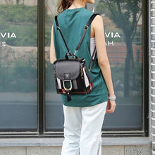 画像をギャラリービューアに読み込む, New Casual Plaid Shoulder Bag Fashion Stitching Back Pack Brand Female Totes Crossbody Bags Women Leather Handbags