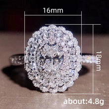 Load image into Gallery viewer, Aesthetic Flower Design Bling Cubic Zirconia for Women