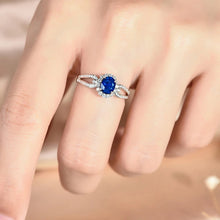 Load image into Gallery viewer, Blue Cubic Zirconia Women Rings Wedding Anniversary Party Temperament Female Accessories