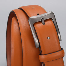 Carica l&#39;immagine nel visualizzatore di Gallery, Luxury Designer Men PU Leather Brown Belts Pin Buckle Waist Strap Belt