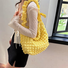 Load image into Gallery viewer, Large Casual Hobo Crossbody Bag for Women Fashion Pleated Shoulder Bag z40