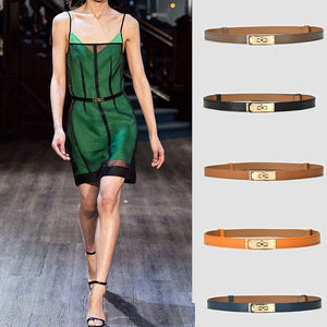 Luxury Leather Women Waist Belt Dress Cowhide Knot Belt - www.eufashionbags.com