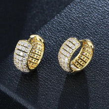 Charger l&#39;image dans la galerie, Trendy Sparkling Cubic Zirconia Hoop Earrings Women Daily Wear Jewelry he36 - www.eufashionbags.com