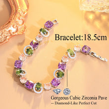 Laden Sie das Bild in den Galerie-Viewer, Cubic Zirconia Sparkling Olive Bracelets Charm Engagement Party Jewelry for Women b78