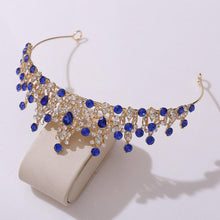 Load image into Gallery viewer, Fashion Forest Crystal Small Crown For Women Hair Jewelry bc51 - www.eufashionbags.com