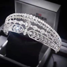 画像をギャラリービューアに読み込む, Luxury Crystal Bridal Crown for Women Tiaras Bride Headdress Party Prom Wedding Dress Hair Jewelry Head Accessories