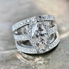 Load image into Gallery viewer, Marquise Cubic Zirconia Women Rings hr171 - www.eufashionbags.com