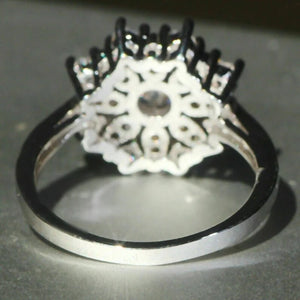 Romantic Snowflake Finger Ring for Women Full Paved Dazzling CZ Crystal Rings x01