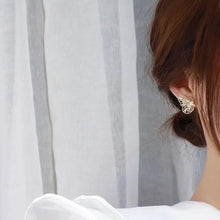 Charger l&#39;image dans la galerie, Gold Color Butterfly Stud Earrings Double Layer Luxury Women&#39;s Ear Accessories x03