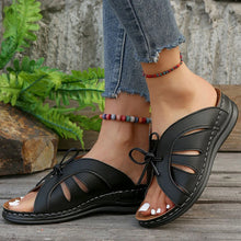 Laden Sie das Bild in den Galerie-Viewer, Women&#39;s Sandals Summer 2024 New Slip On Summer Shoes For Women Low Heels Sandals Women Slippers Elegant Woman Heeled Shoes Trend