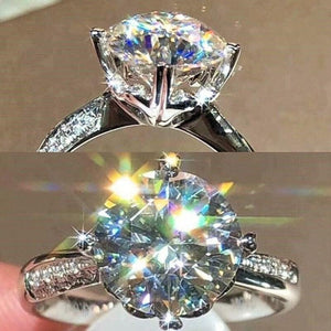 Trendy Dazzling Zirconia Proposal Ring Wedding Accessories for Women hr21 - www.eufashionbags.com
