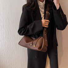 Load image into Gallery viewer, Fashion Leather Bucket Bags for Women Winter Designer Zipper Handbags Tote Purse l11 - www.eufashionbags.com