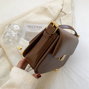 Vintage Shoulder Bag for Women Winter PU Leather Crossbody Bags Tote Purse z38