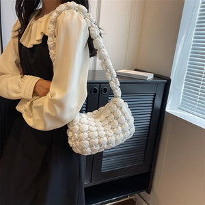 Fashion Casual Quilted Soft Crossbody Bag for Women Trendy Designer Purse n339