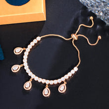 Laden Sie das Bild in den Galerie-Viewer, Adjustable Shiny Round Charm Bracelets Cubic Zirconia New Trendy Jewelry b121