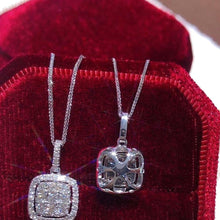 Load image into Gallery viewer, Fashion Square Cubic Zircon Pendant Necklace for Women hn52 - www.eufashionbags.com