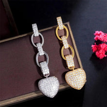 Load image into Gallery viewer, Long Heart Charms Hanging Earrings Romantic Ear Accessories for Women t30 - www.eufashionbags.com