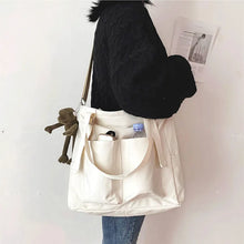 Carica l&#39;immagine nel visualizzatore di Gallery, 2022 new Women&#39;s Bag Shopper Simple Fashion Zipper Handbags Nylon Waterproof  Large Capacity Tote Shoulder Bags For Women