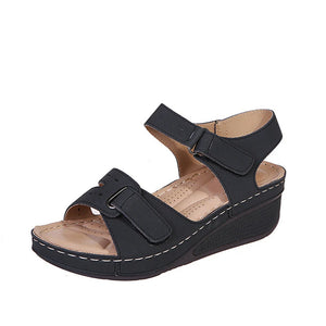 Sandals Women's Heels Sandals With Low Platform Summer Shoes For Women Summer Sandals Heeled Footwear Female Wedges Shoes Heel