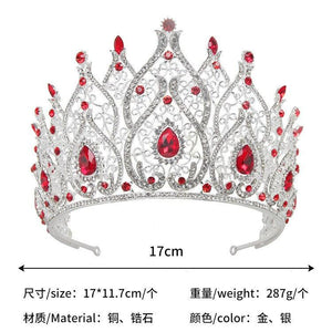 Large Miss Universe Crystal Wedding Hair Accessories Queen King Tiaras and Crowns bc20 - www.eufashionbags.com
