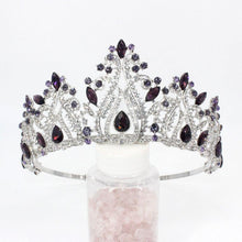 Charger l&#39;image dans la galerie, Miss Universe Crystal Bridal Crowns Rhinestones Adjustable Tiaras Wedding Hair Accessories bc113 - www.eufashionbags.com