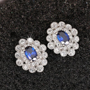 Fashion Zirconia Earrings Chic Teen Girls Ear Studs Jewelry Gift he02 - www.eufashionbags.com