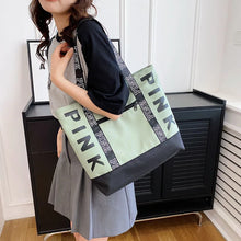Cargar imagen en el visor de la galería, Luxury Women&#39;s Tote Bag Nylon Bucket Bag Crossbody Handbags Accessories Letter Graphic Shoulder Shopping Bag