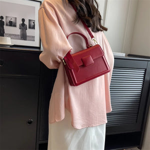 Double-deck Small Totes PU Leather Crossbody Bags a122