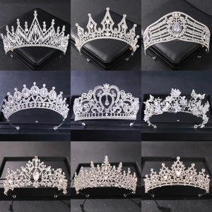 Luxury Crystal Wedding Crown Rhinestone Tiara Crown Hair Accessories a91