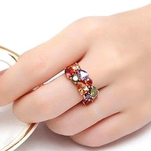 Charger l&#39;image dans la galerie, Fancy Colorful Zirconia Finger Ring Women Aesthetic Jewelry hr23 - www.eufashionbags.com