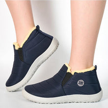 Load image into Gallery viewer, Women Warm Fur Shoes For Winter Female Flats Slip On Loafers Light Casual Shoes - www.eufashionbags.com