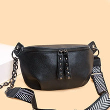 Load image into Gallery viewer, Genuine Leather Waist Bag Women Chest Pack Shoulder Bag Crossbody Bag w72