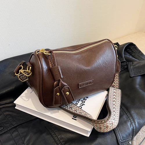 Genuine PU Leather Handbag For Women Daily Crossbody Bags For Commute Multi Compartment Zipper Shoulder Bag Phone Purse