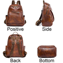 Carica l&#39;immagine nel visualizzatore di Gallery, Fashion Backpacks High Quality Leather Bagpack for Women Rucksacks Large School Bag Ladies Travel Bags Mochilas