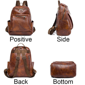 Fashion Backpacks High Quality Leather Bagpack for Women Rucksacks Large School Bag Ladies Travel Bags Mochilas