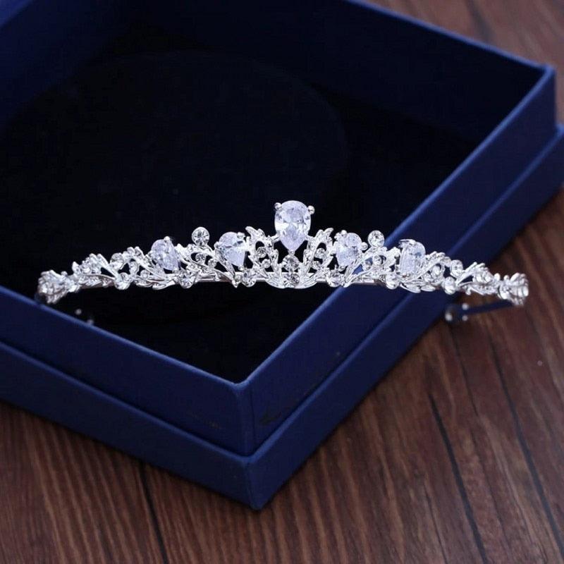 Fashion Zircon Bridal Tiara Headpiece Crystal Wedding Crown Hair Accessories bc40 - www.eufashionbags.com