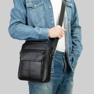 Genuine Leather Men's Shoulder Bags Messenger Bag for Men Crossbody Bags Large Travel Sling Bag Husband Gift New